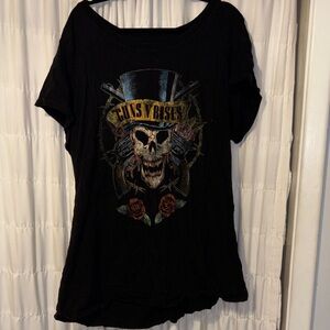 Black Graphic Women's Top